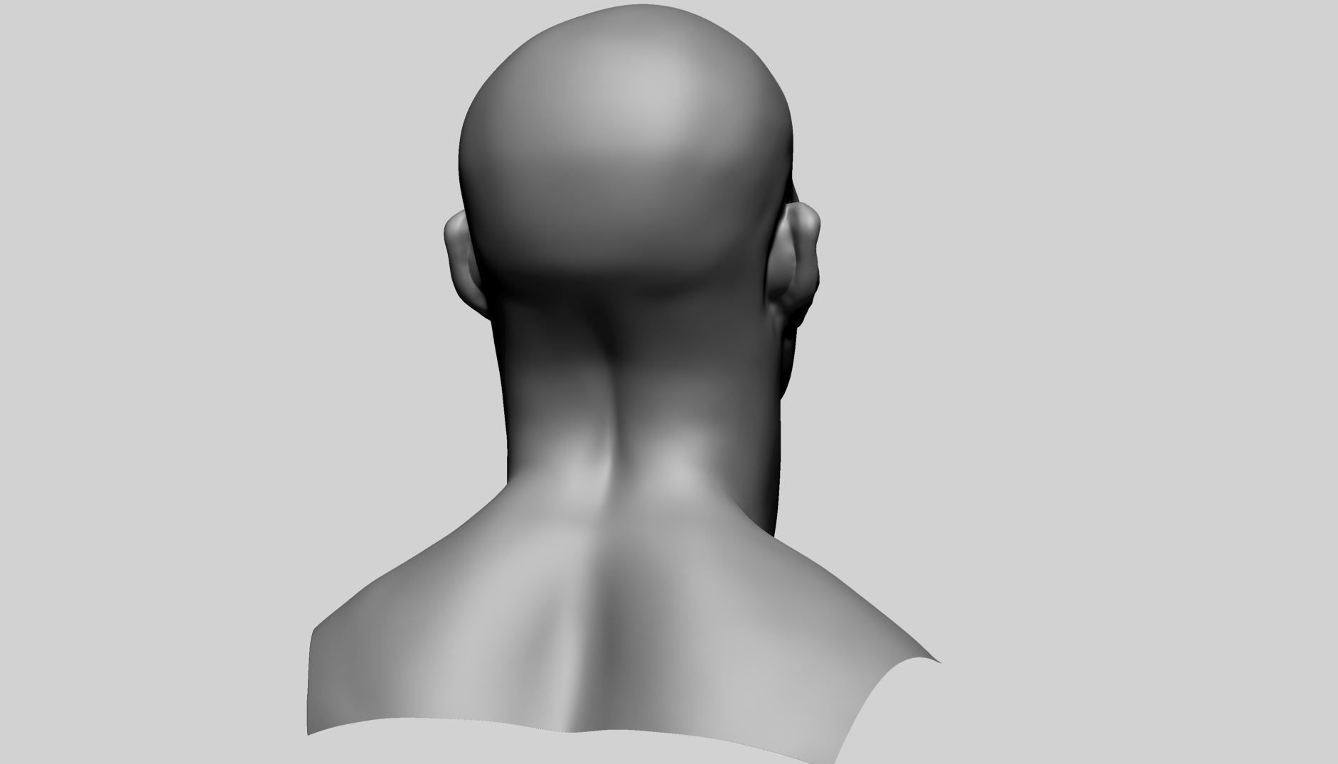 Base Male Head E 3D model_3