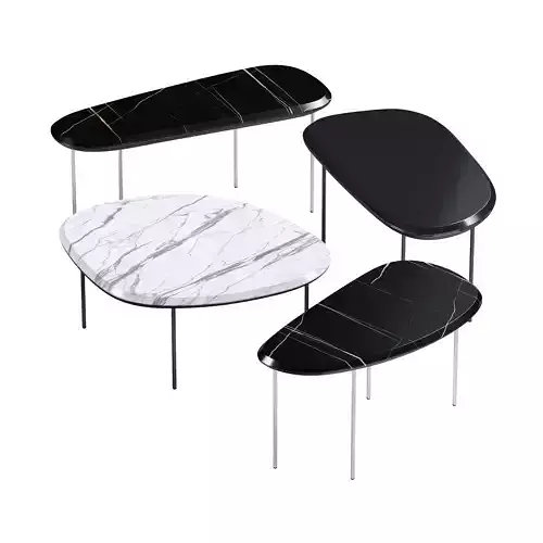 Pebble Low Tables By Living Divani