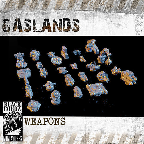 Gaslands Refuelled Weapons 3D model 3D printable | CGTrader