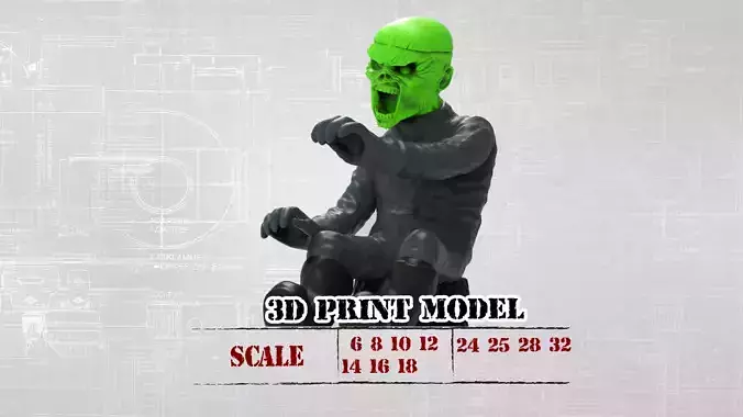 STL print Aviator skull and Eddy head for Wild Willie Driver KIT 3D print model