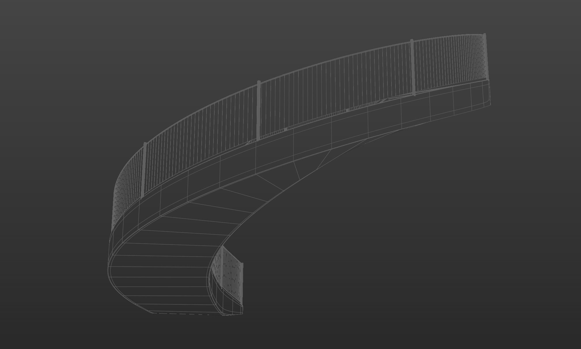 Modern Architectural Spiral Staircase 3D model_9