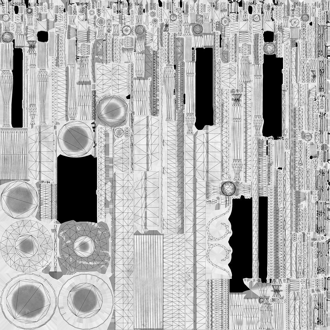 Candle Holder and Chandelier Pack - PBR Game Ready Low-poly 3D model_19