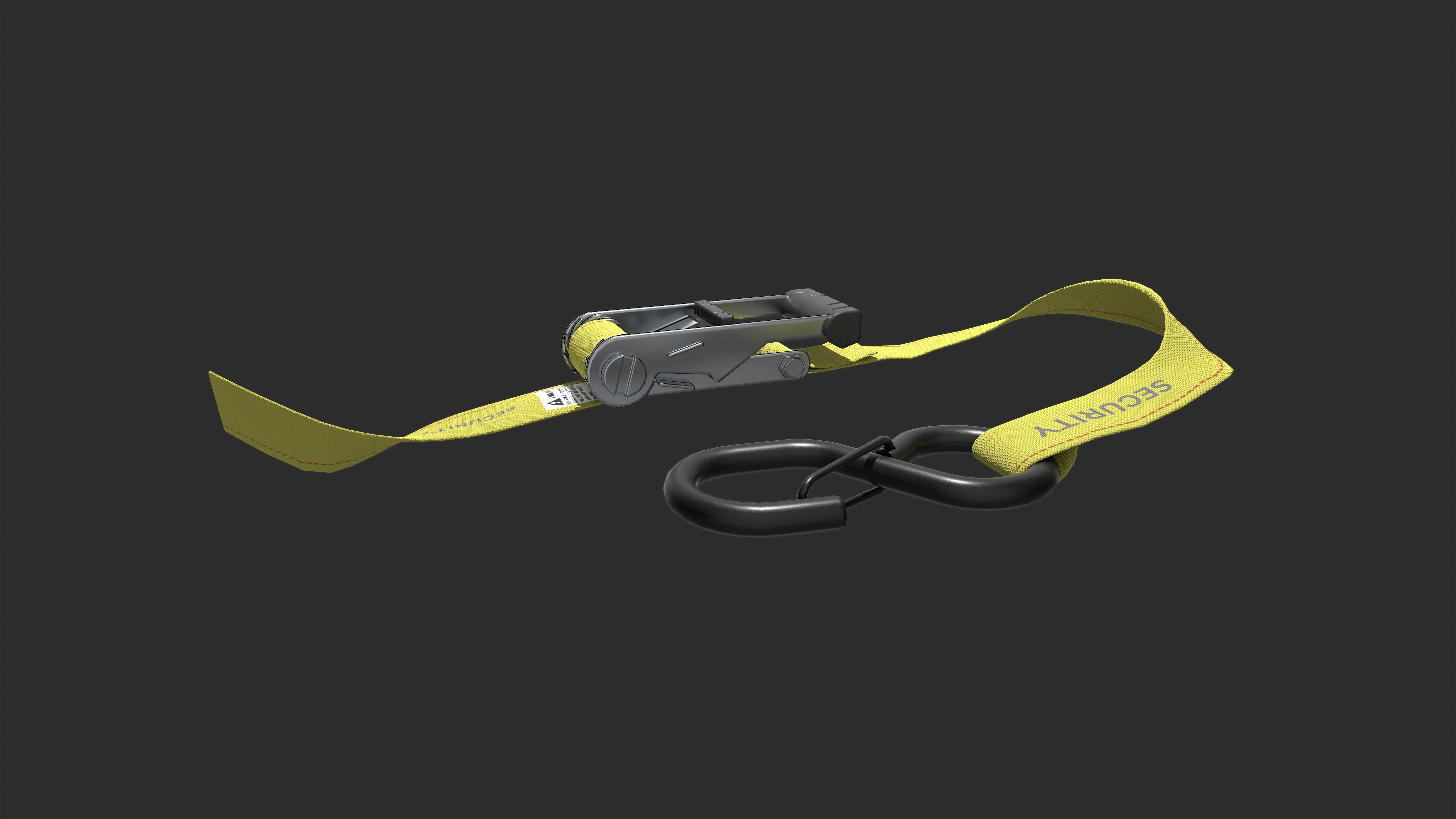 Ratchet Strap Low-poly 3D model_3
