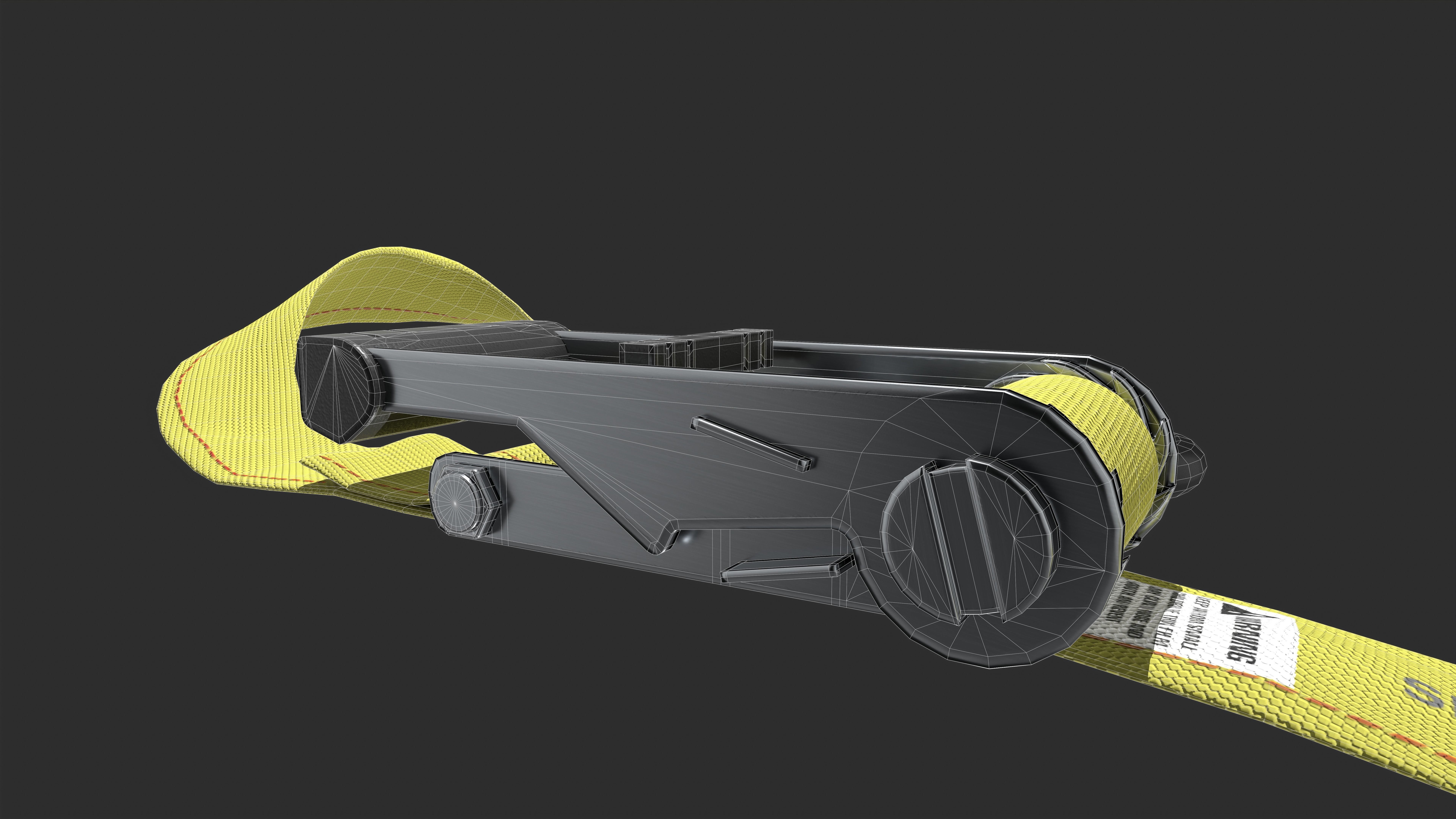 Ratchet Strap Low-poly 3D model_7