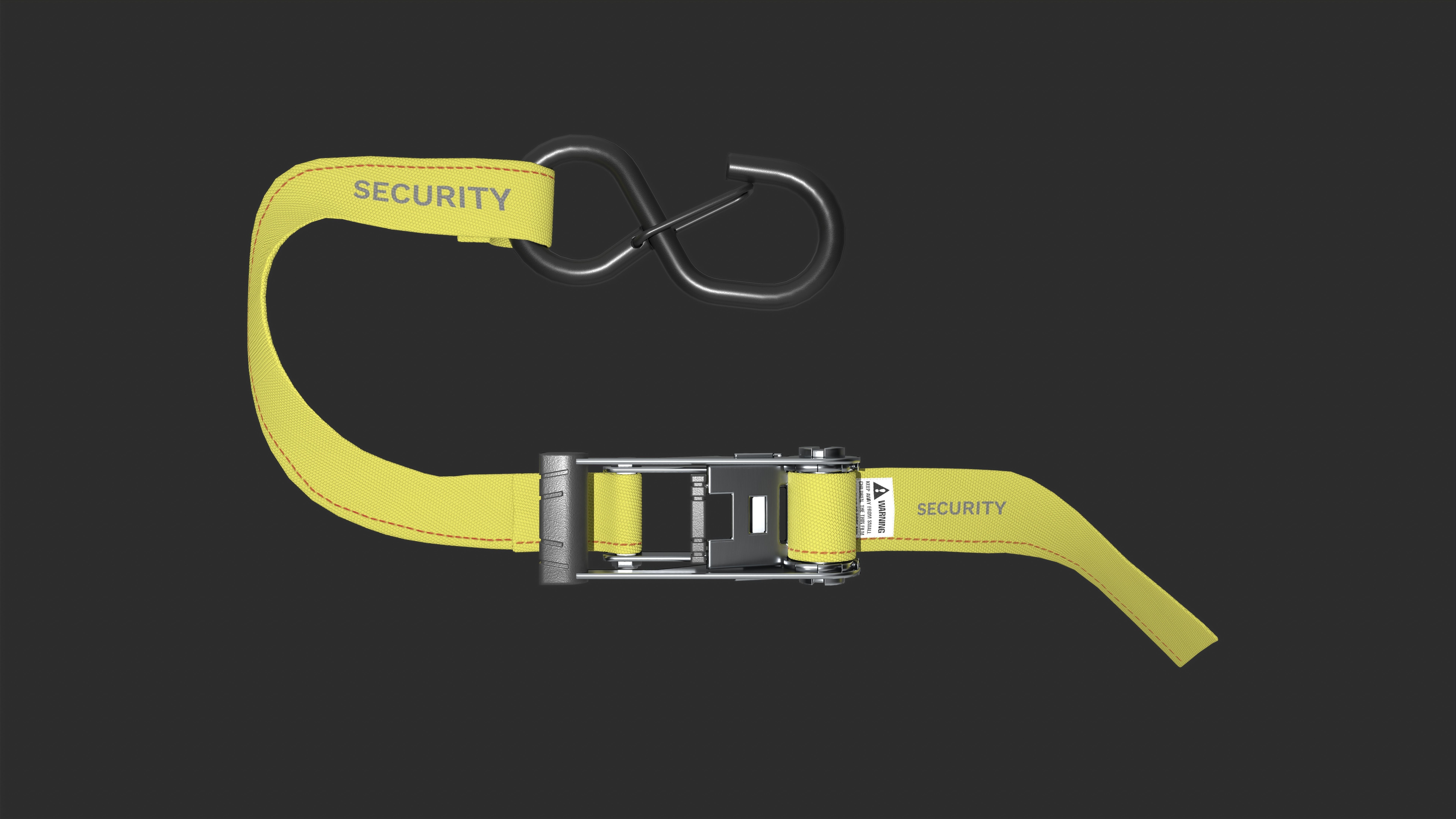 Ratchet Strap Low-poly 3D model_4