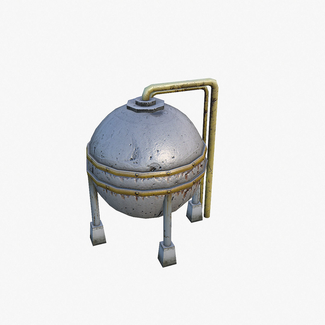 Barrels LP Low-poly 3D model_8