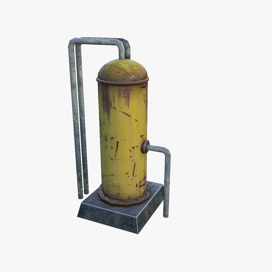 Barrels LP Low-poly 3D model_5