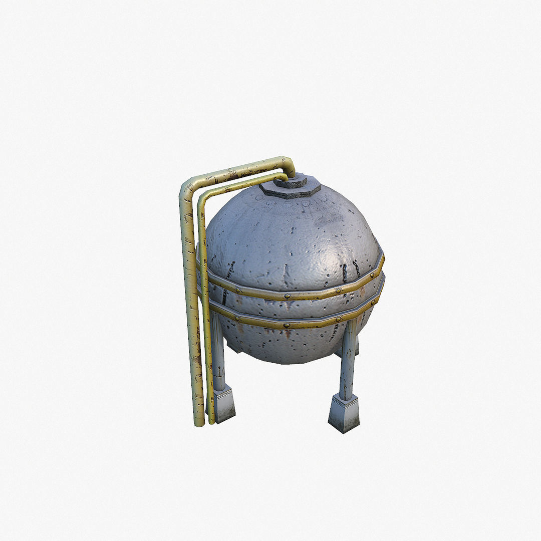 Barrels LP Low-poly 3D model_4