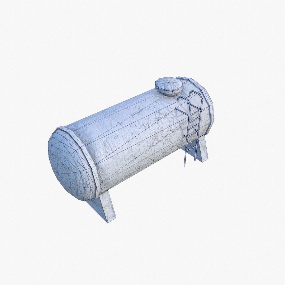 Barrels LP Low-poly 3D model_11