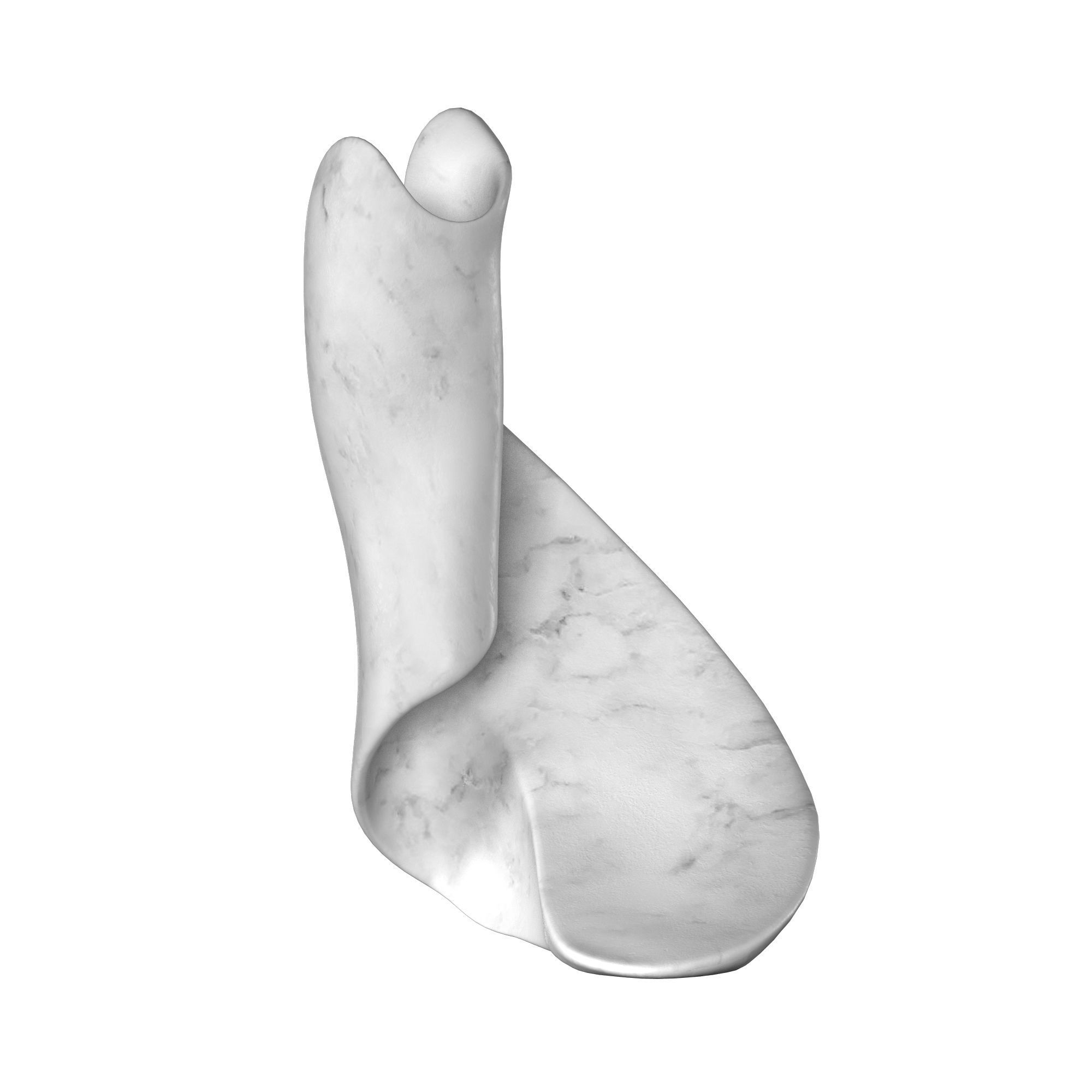 Eternal flame sculpture 3D model_4