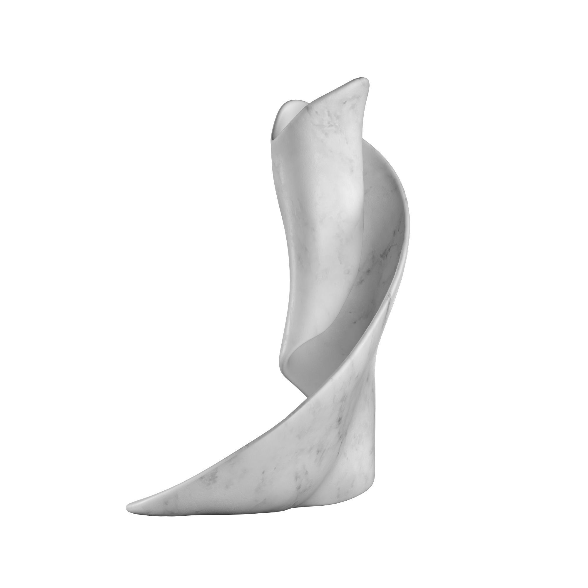 Eternal flame sculpture 3D model_2