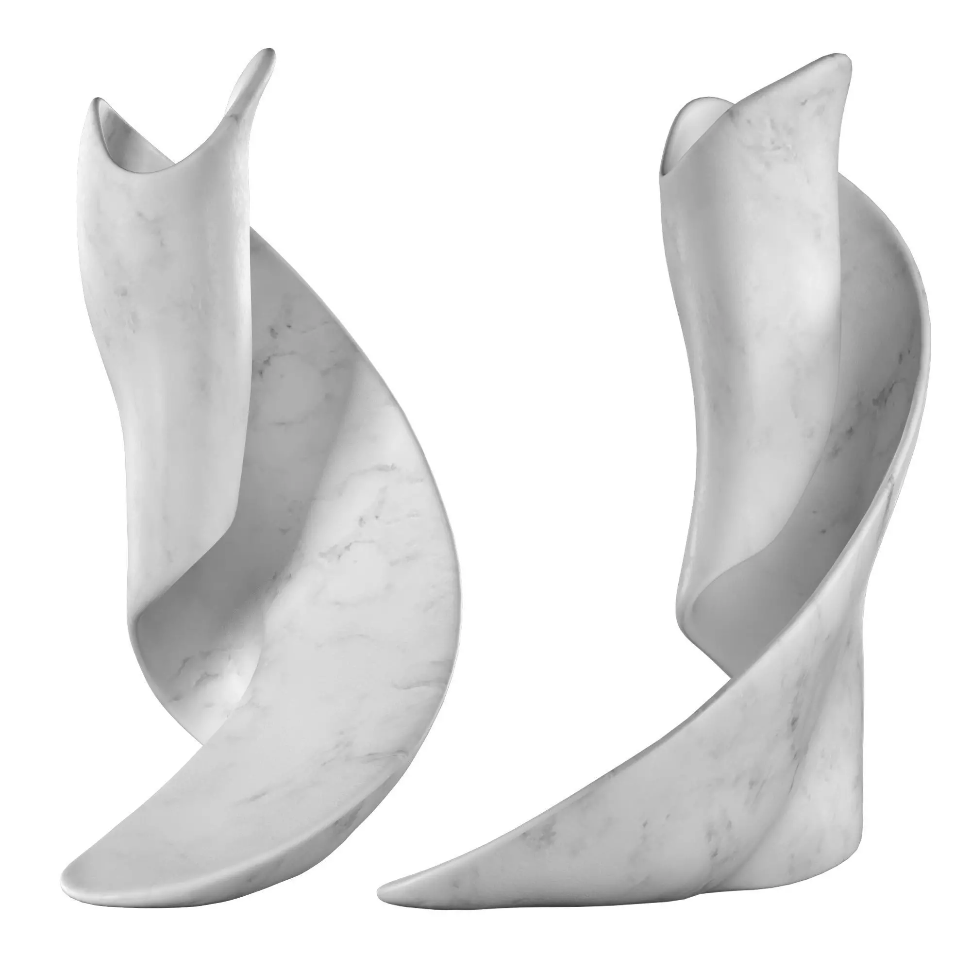 Eternal flame sculpture 3D model_0