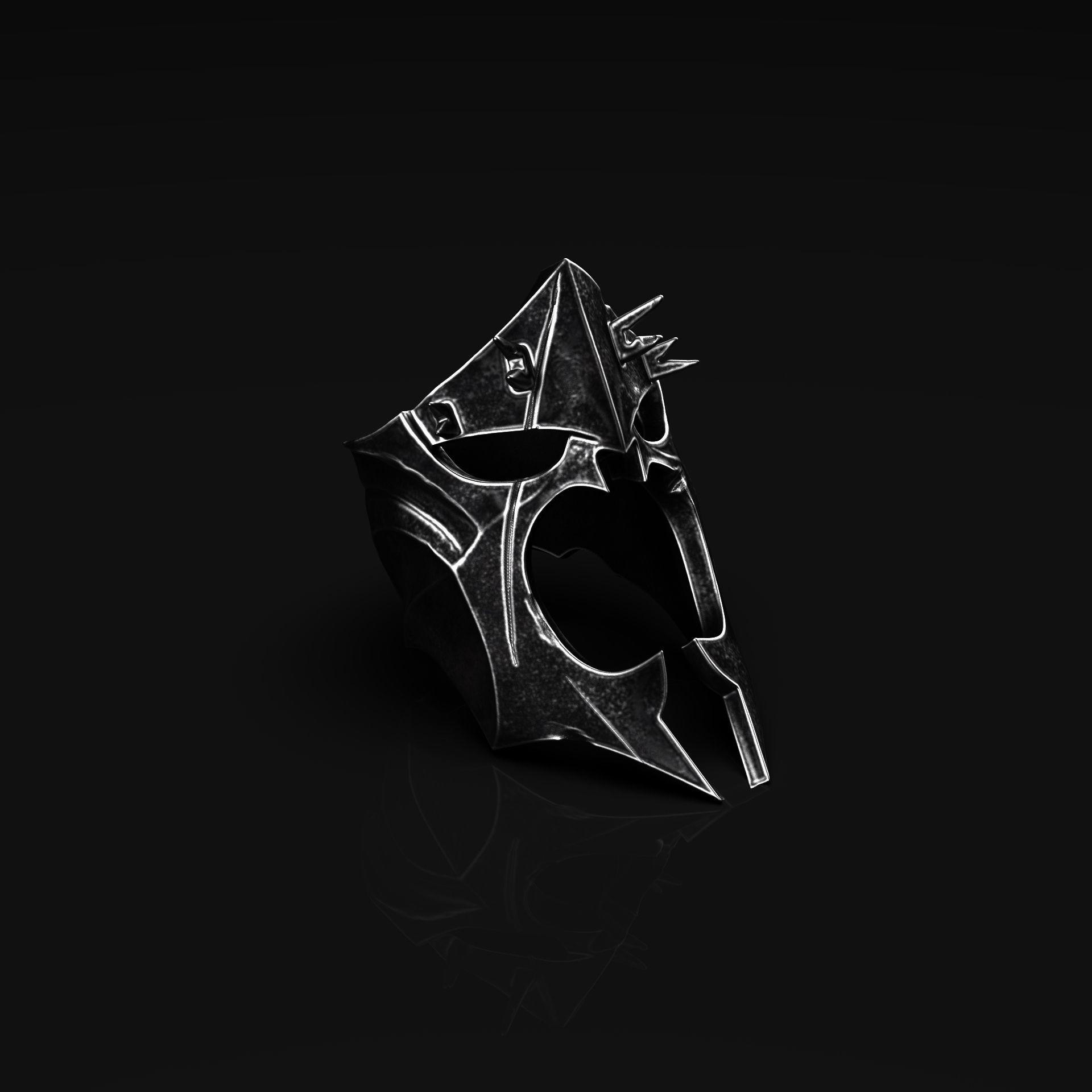 Witchking of Angmar Ring 3D print model_11
