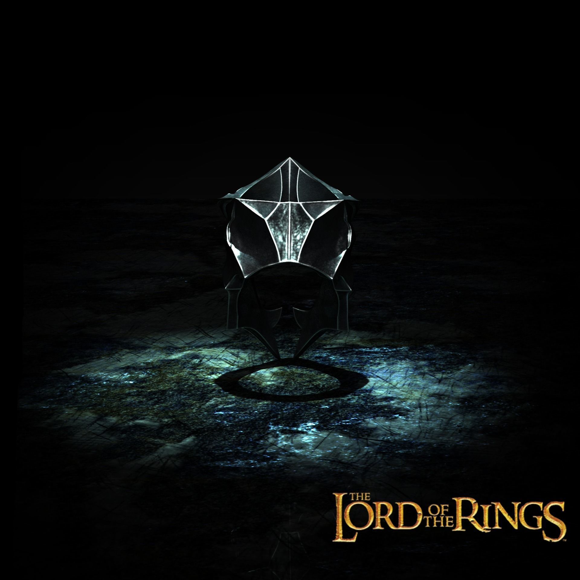 Witchking of Angmar Ring 3D print model_3