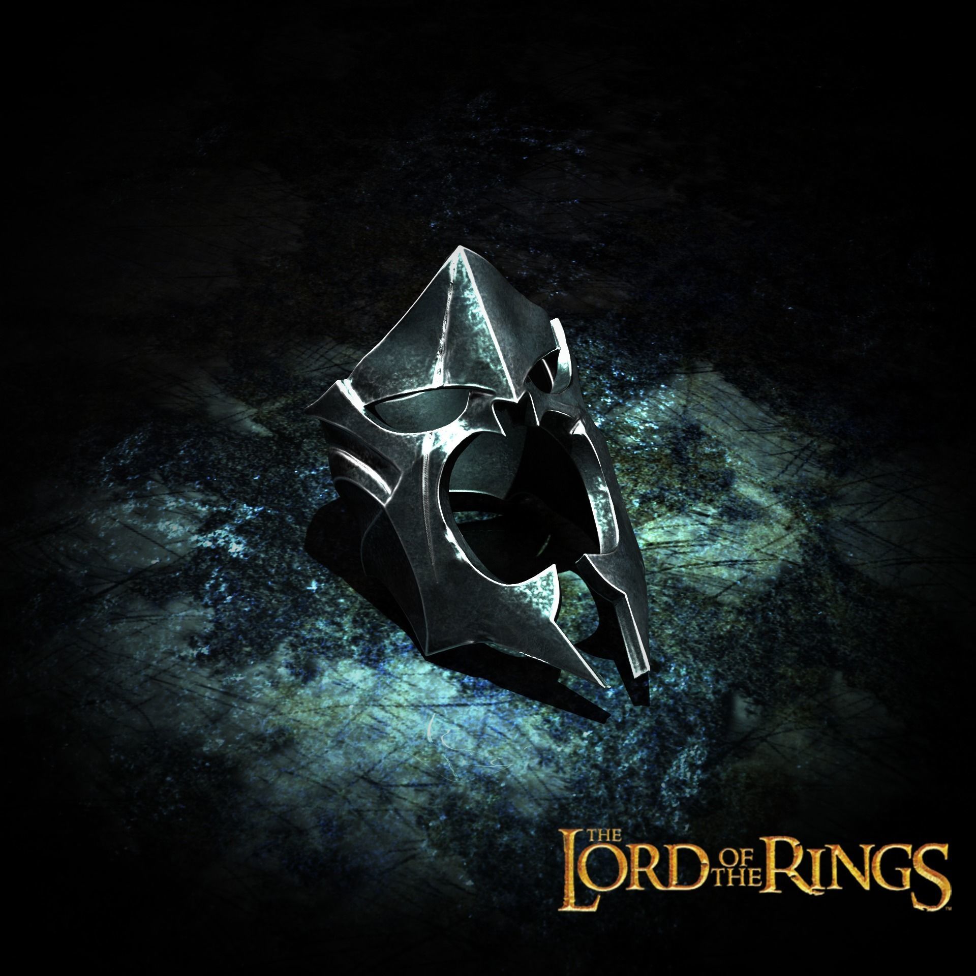 Witchking of Angmar Ring 3D print model_2