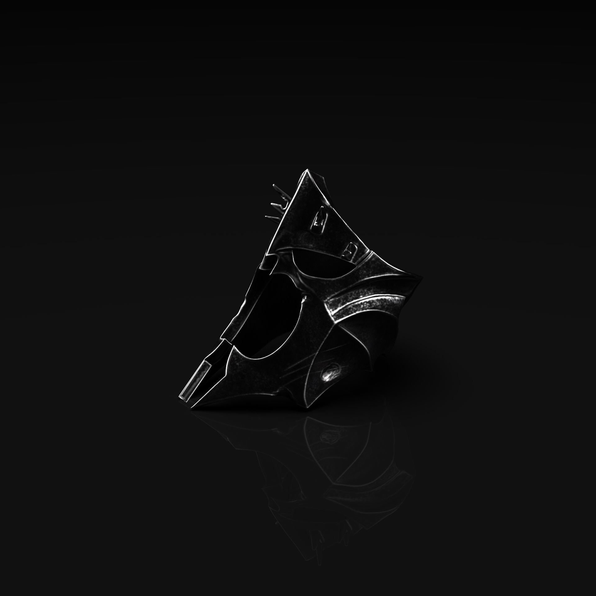 Witchking of Angmar Ring 3D print model_4