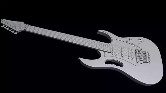 Guitar High Poly Ibanez