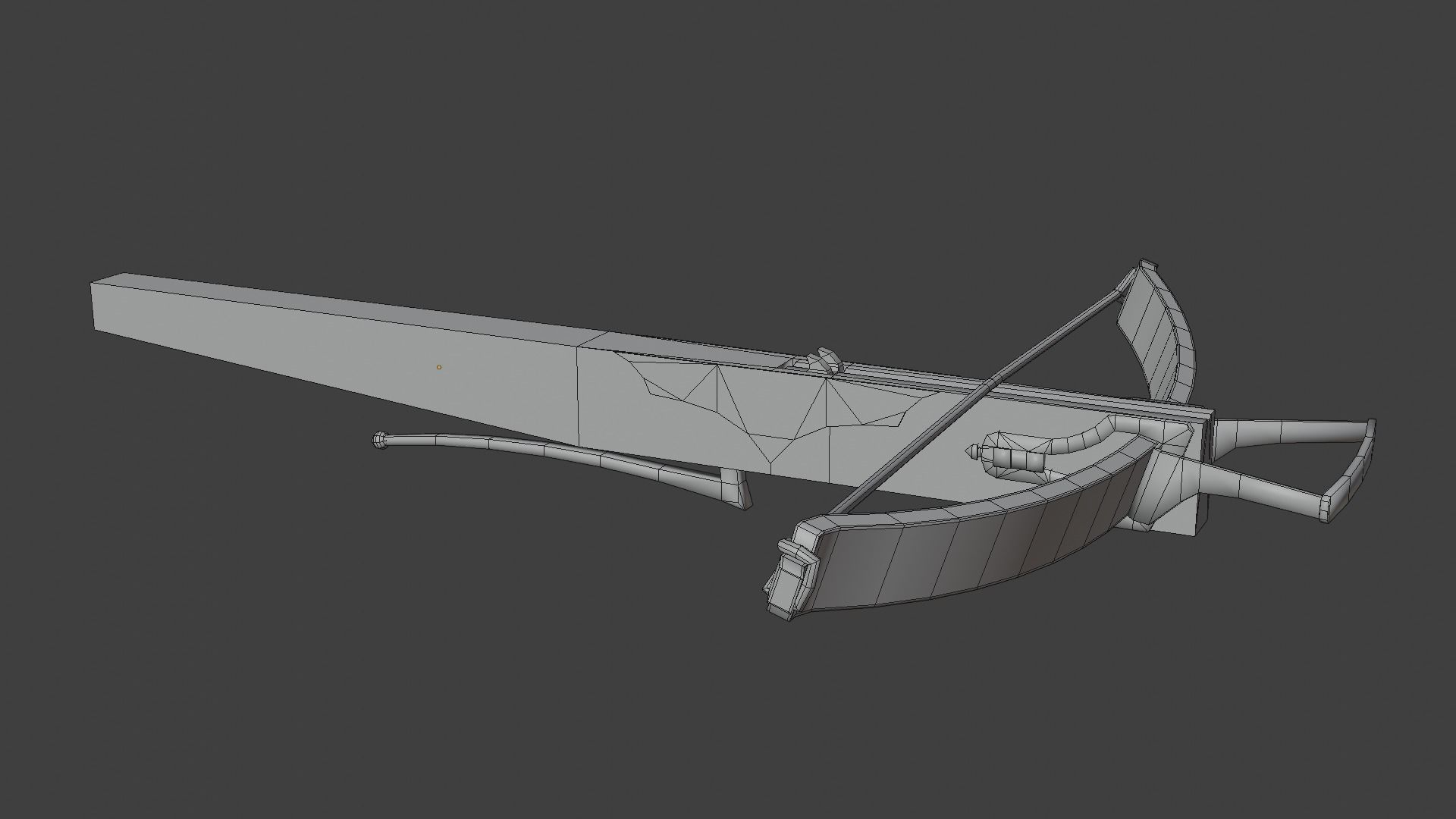 Siege Crossbow Low-poly 3D model_20