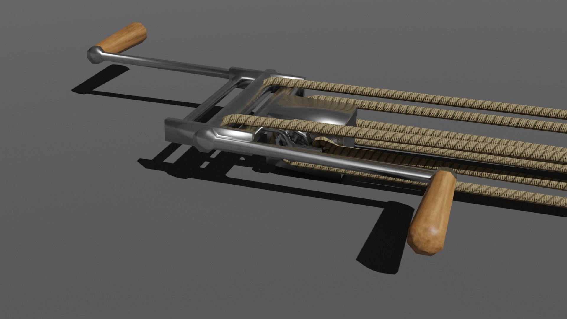 Siege Crossbow Low-poly 3D model_12