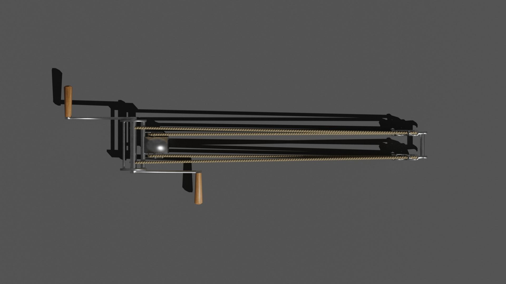 Siege Crossbow Low-poly 3D model_10
