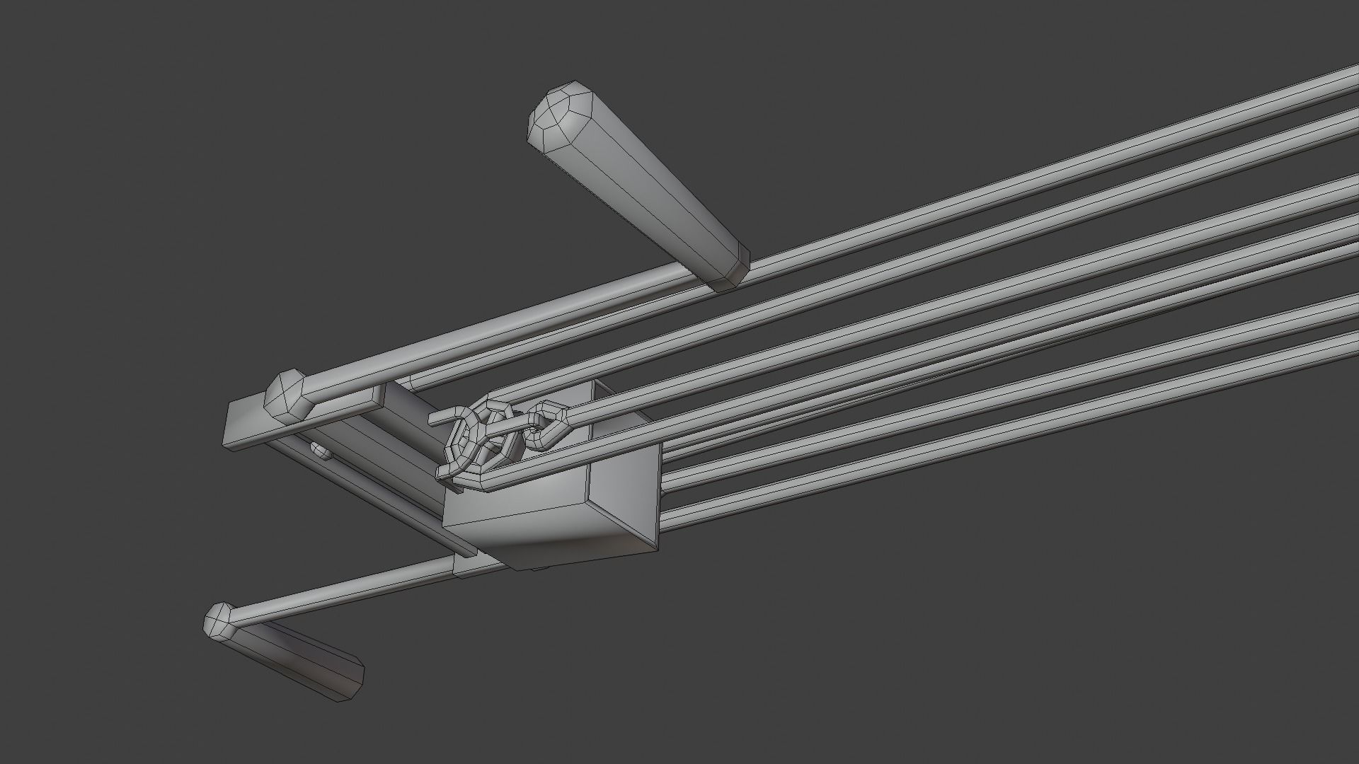 Siege Crossbow Low-poly 3D model_23