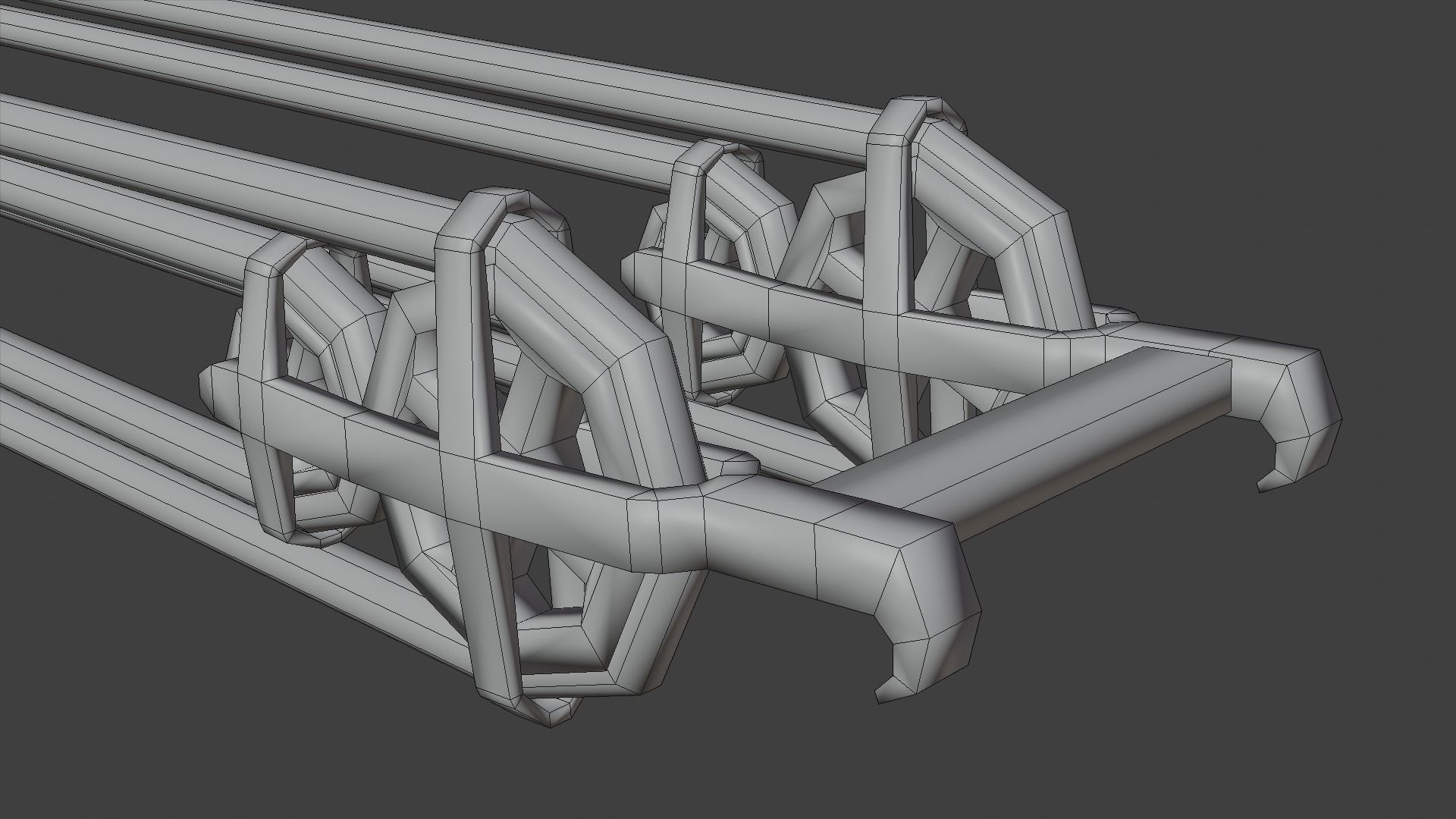 Siege Crossbow Low-poly 3D model_24