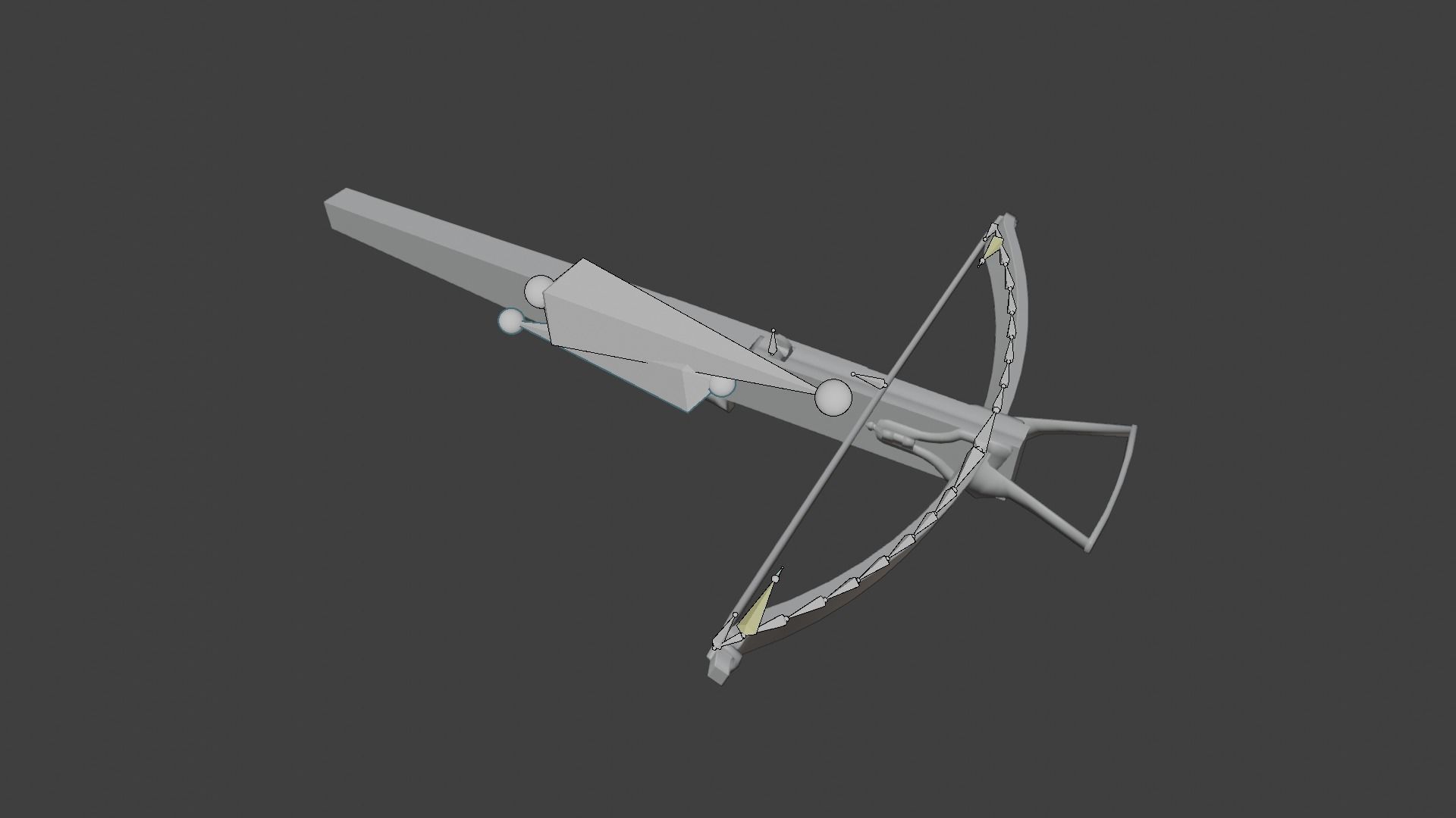 Siege Crossbow Low-poly 3D model_22