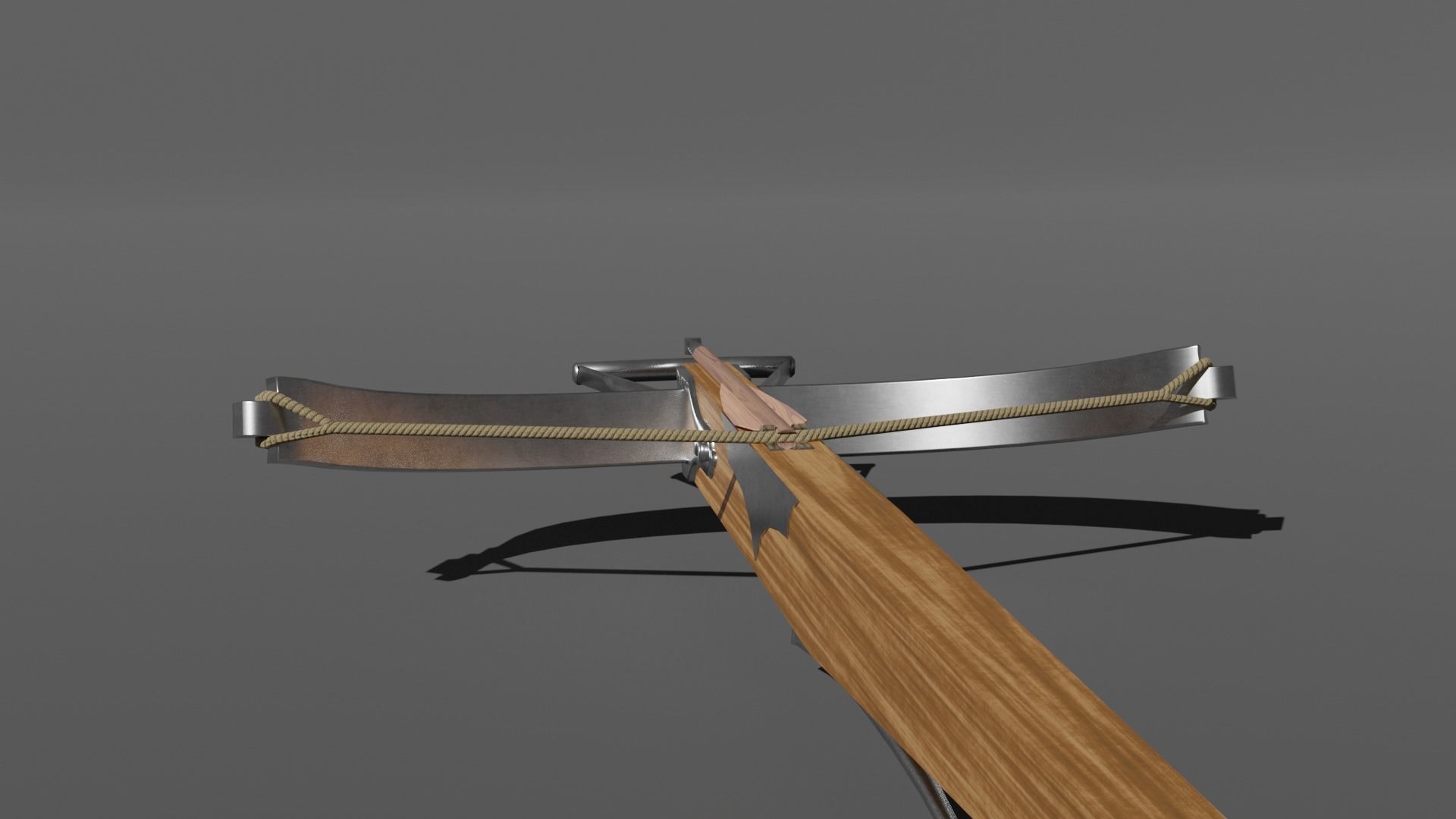 Siege Crossbow Low-poly 3D model_7