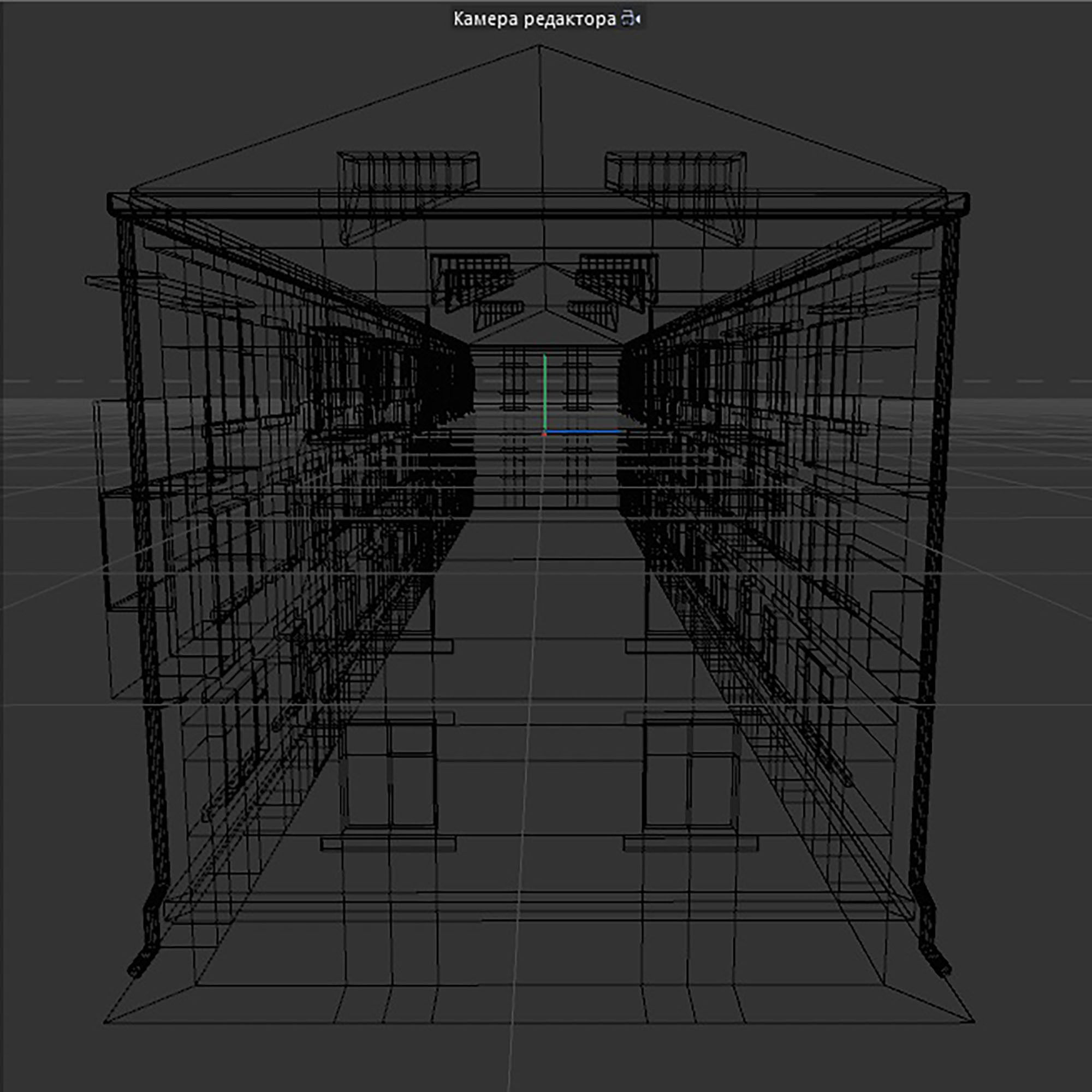 house red brick Low-poly 3D model_12