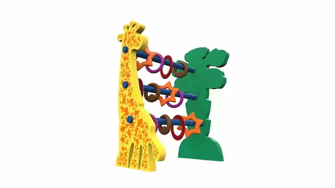 Plastic baby toy abacus