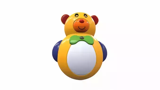 Plastic baby toy bear tumbler
