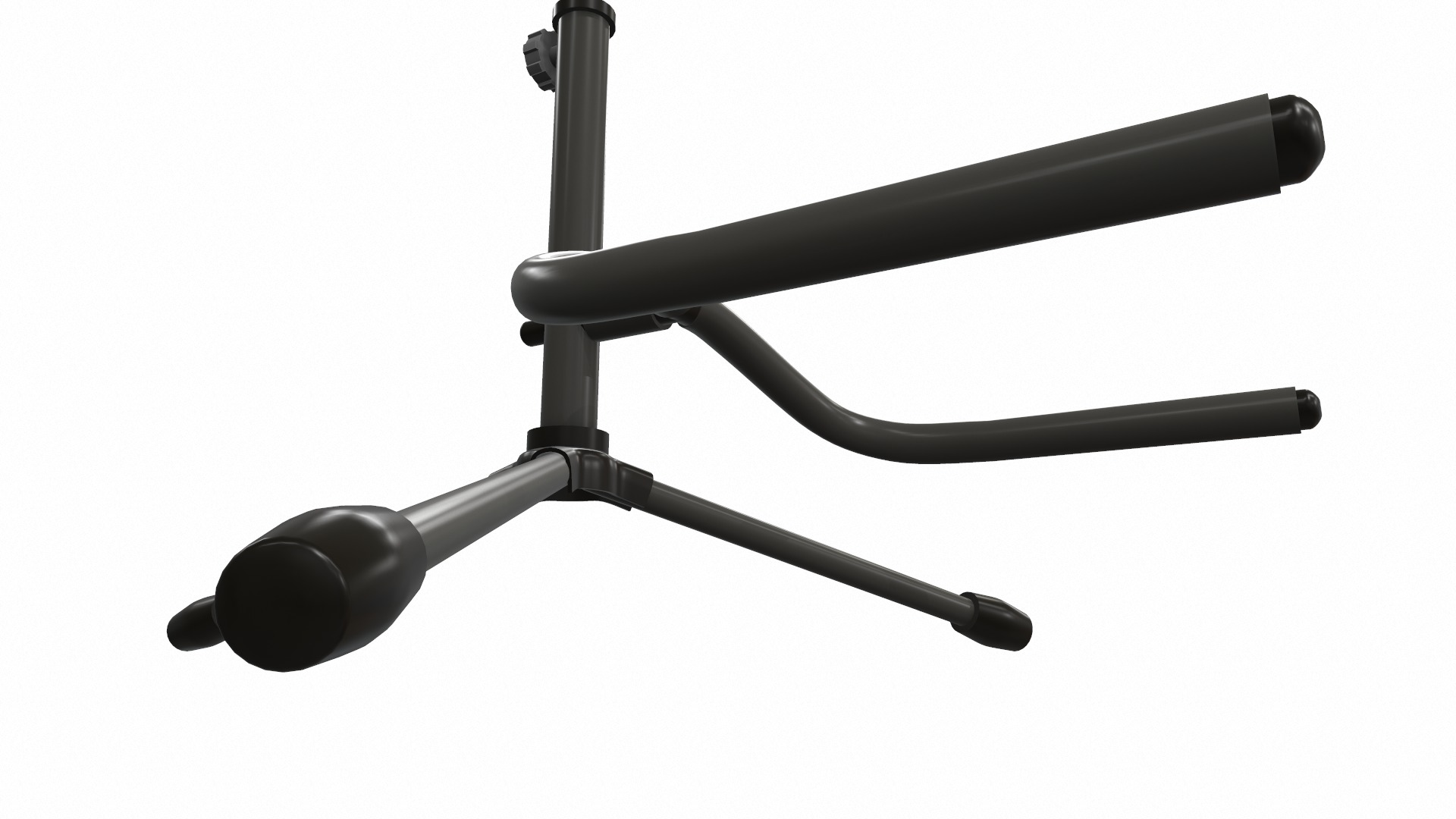 Electric bass guitar with strap and stand 1 3D model_20