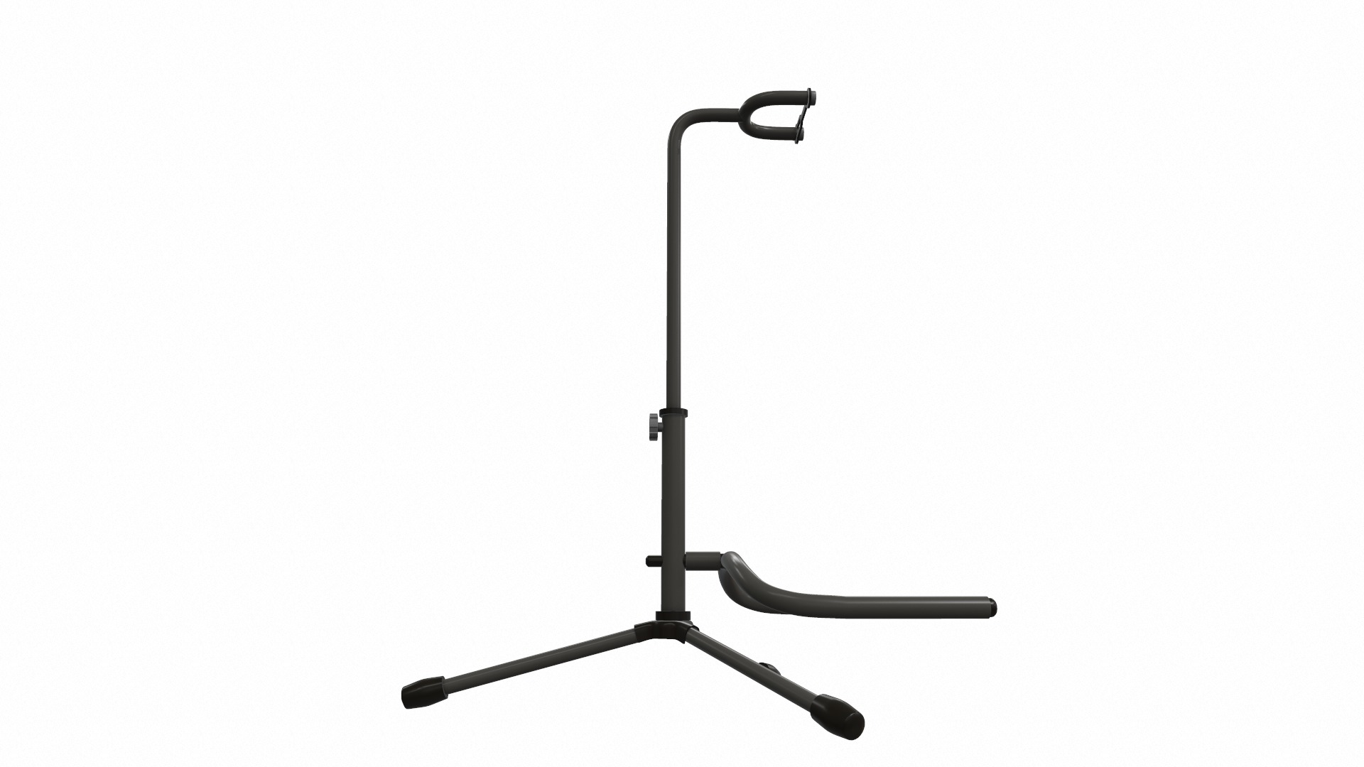 Electric bass guitar with strap and stand 1 3D model_18