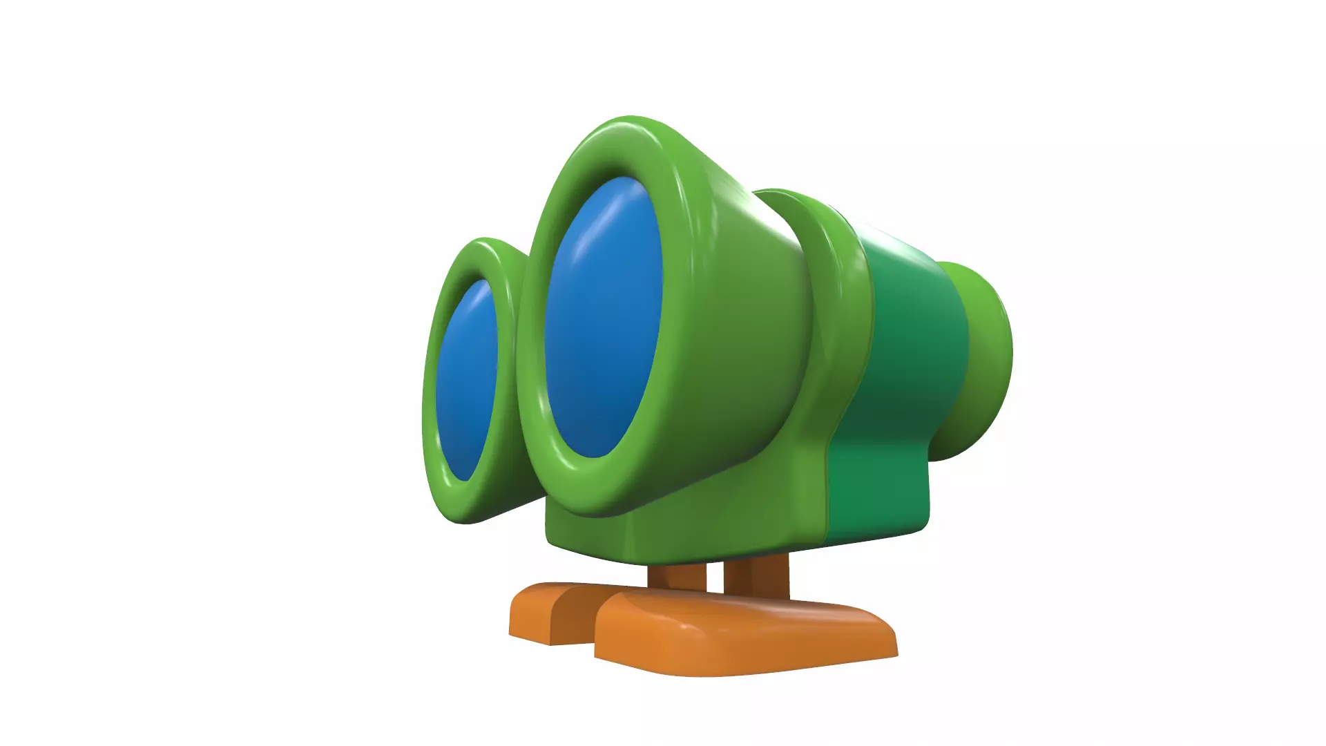 Plastic baby toy binoculars 3D model
