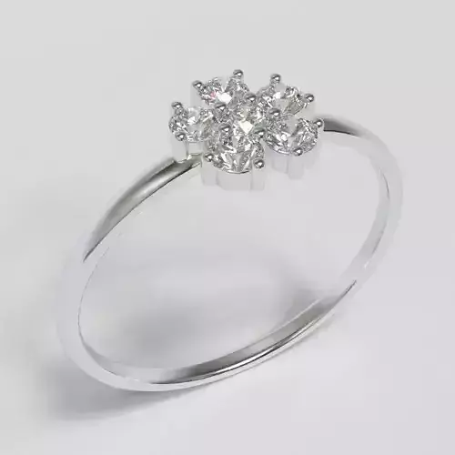 Light CZ Ring 4