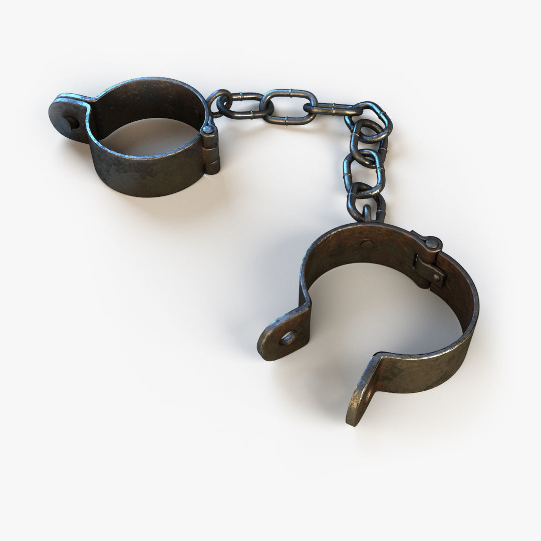 Shackles old Low-poly 3D model_1