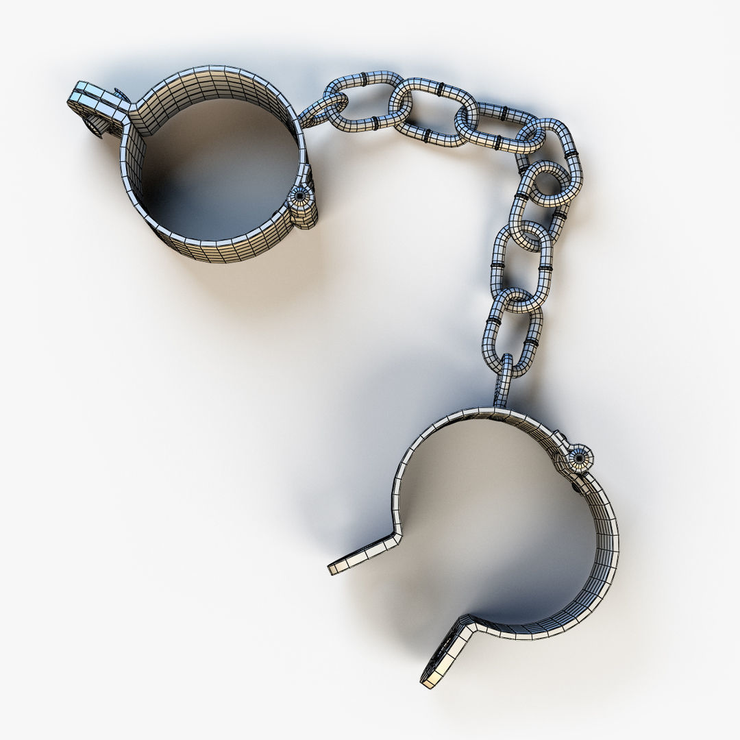 Shackles old Low-poly 3D model_10