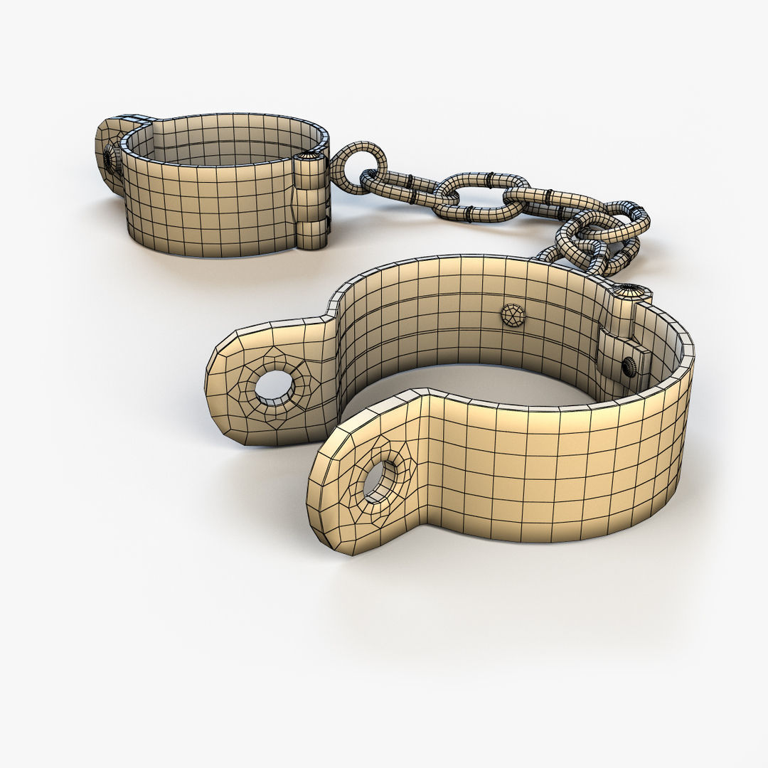 Shackles old Low-poly 3D model_9