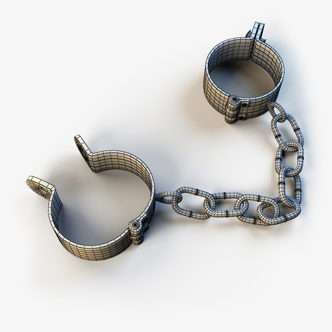 Shackles old Low-poly 3D model_8
