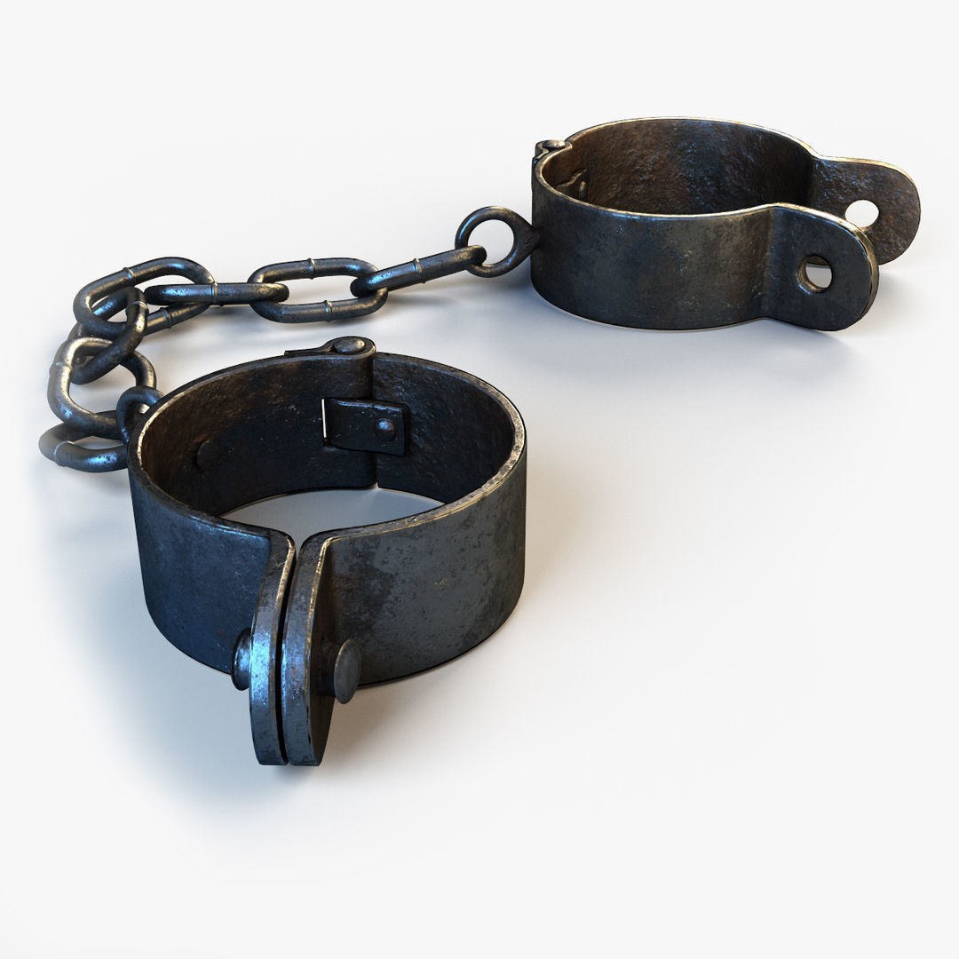 Shackles old Low-poly 3D model_5