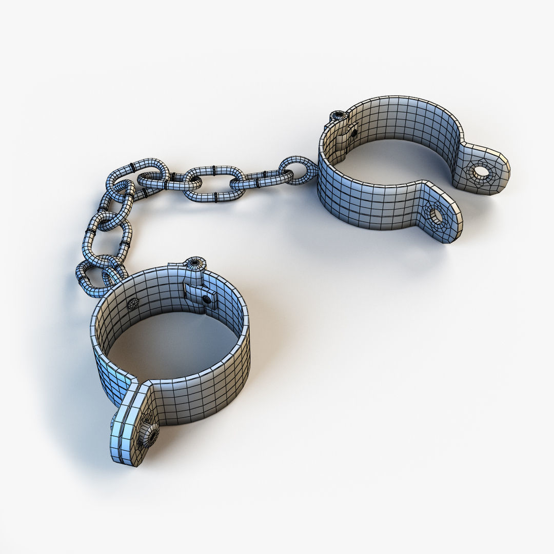Shackles old Low-poly 3D model_6