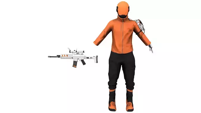 Futuristic Cyberpunk Full Suit