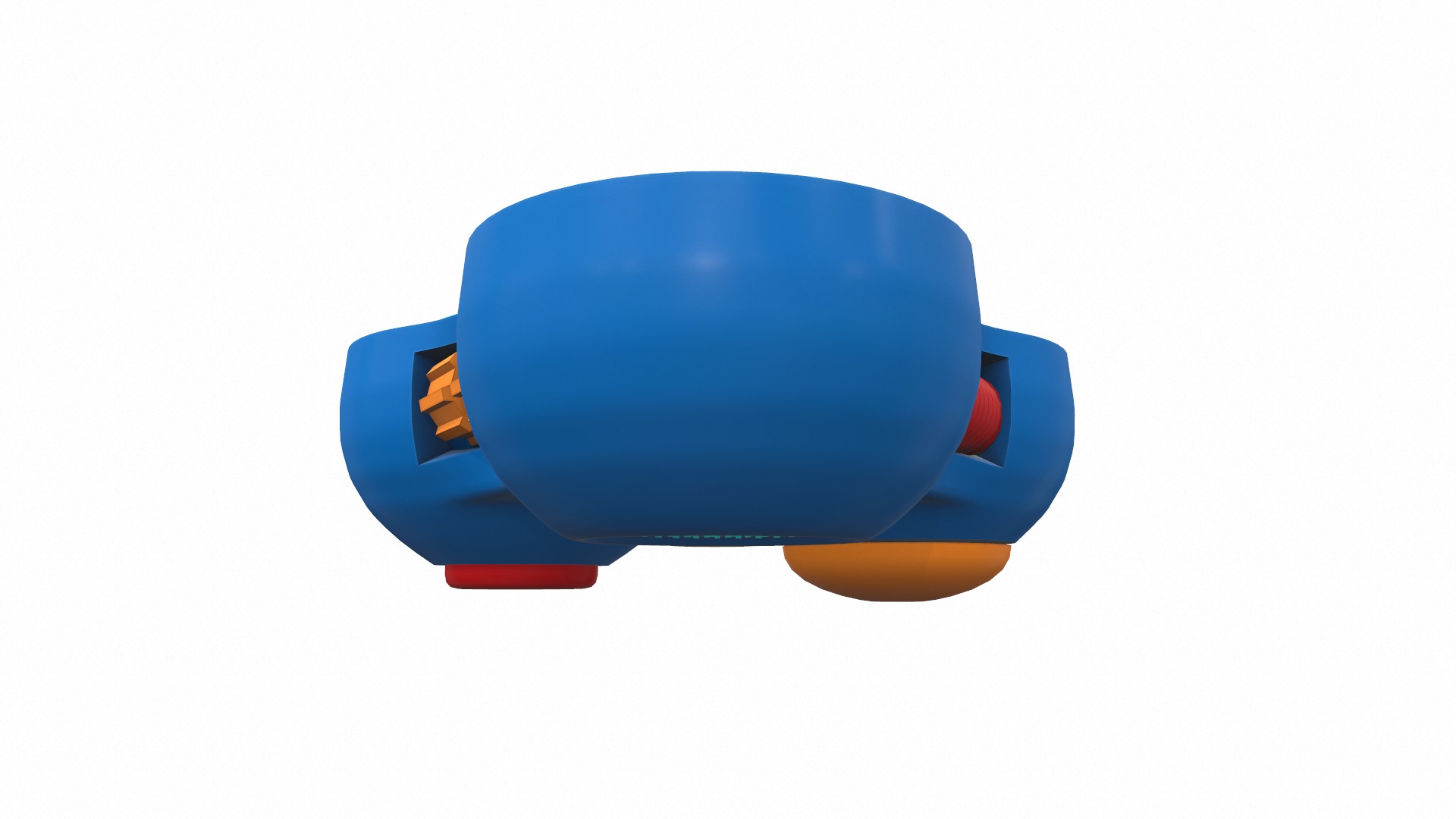 Plastic baby toy fidget spinner 3D model_6