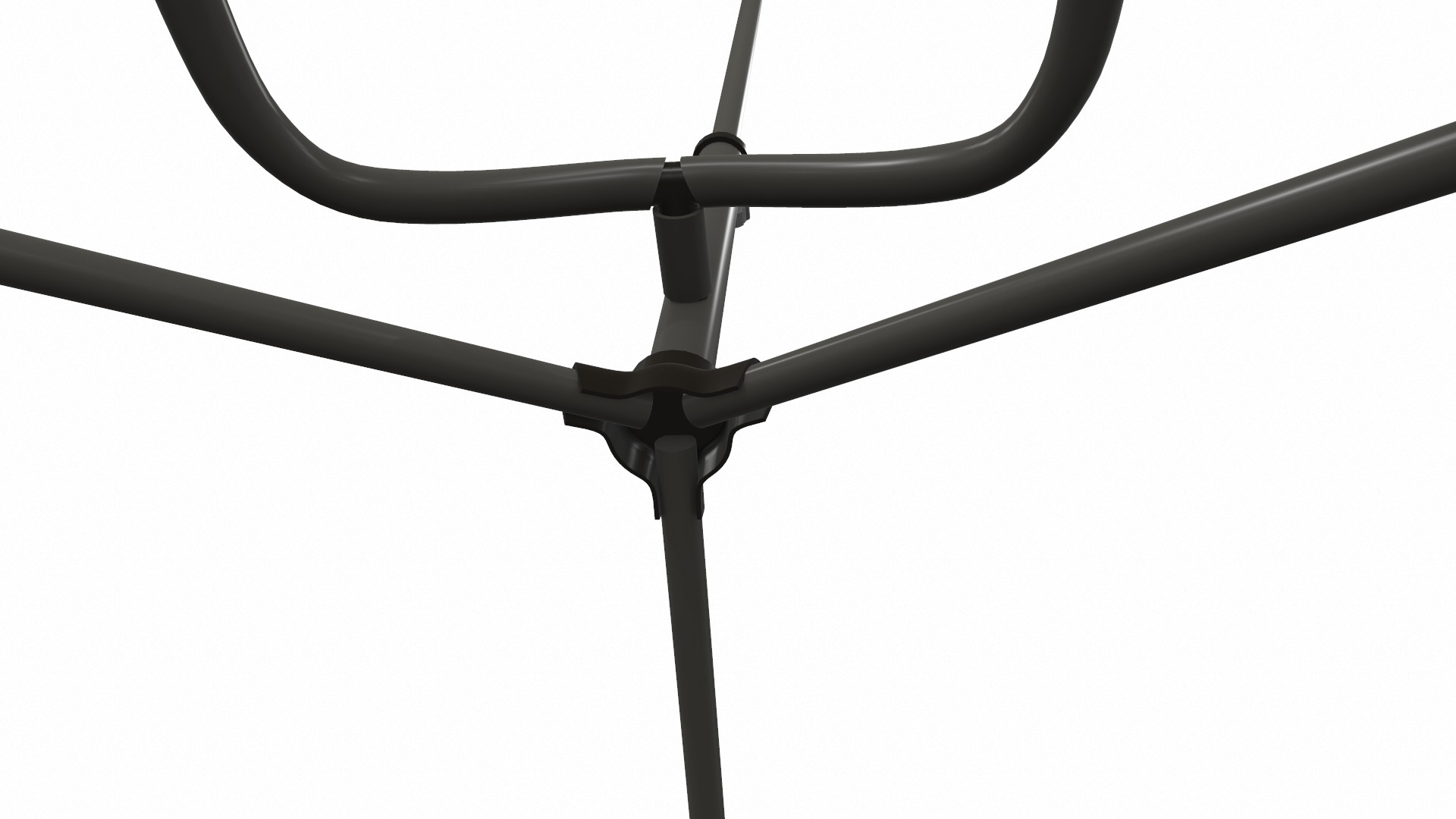 Acoustic bass guitar with strap and stand 3D model_21