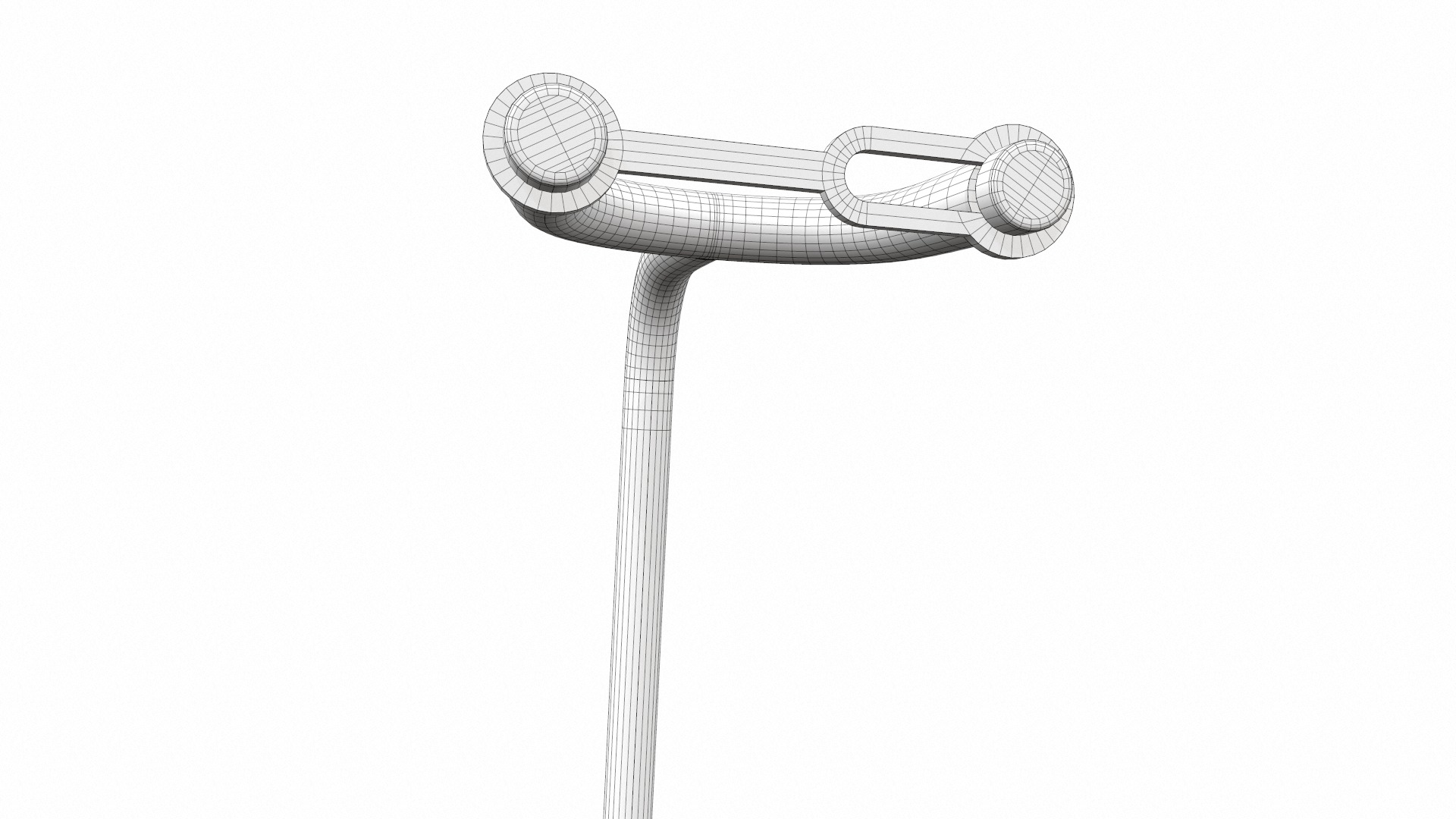 Acoustic bass guitar with strap and stand 3D model_43