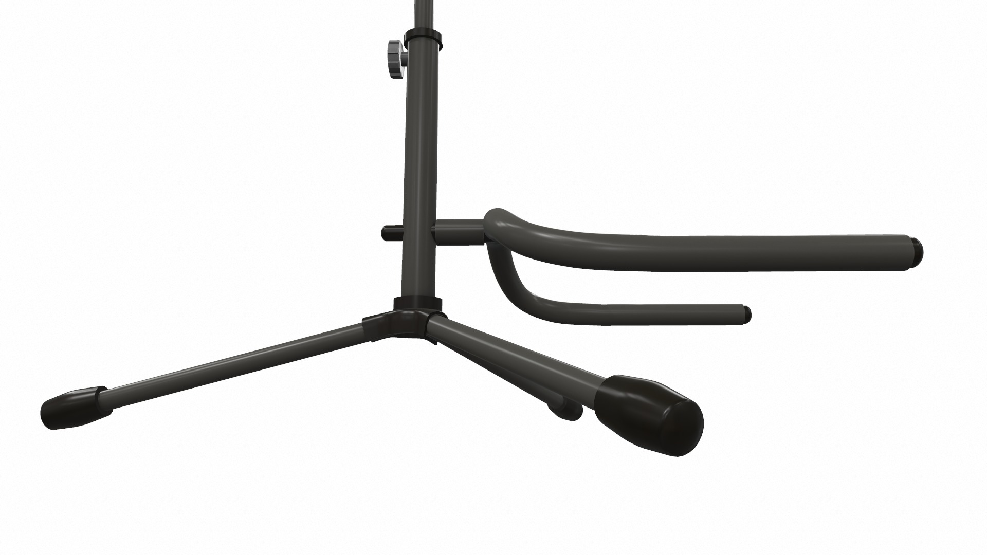 Electric bass guitar with strap and stand 3 3D model_18