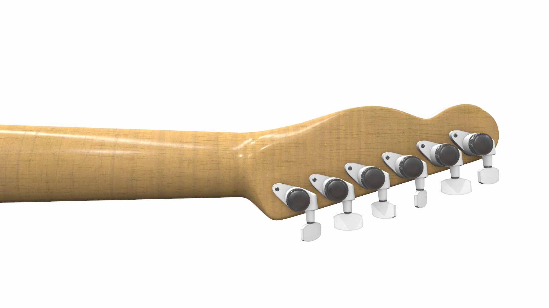 Electric bass guitar with strap and stand 3 3D model_12