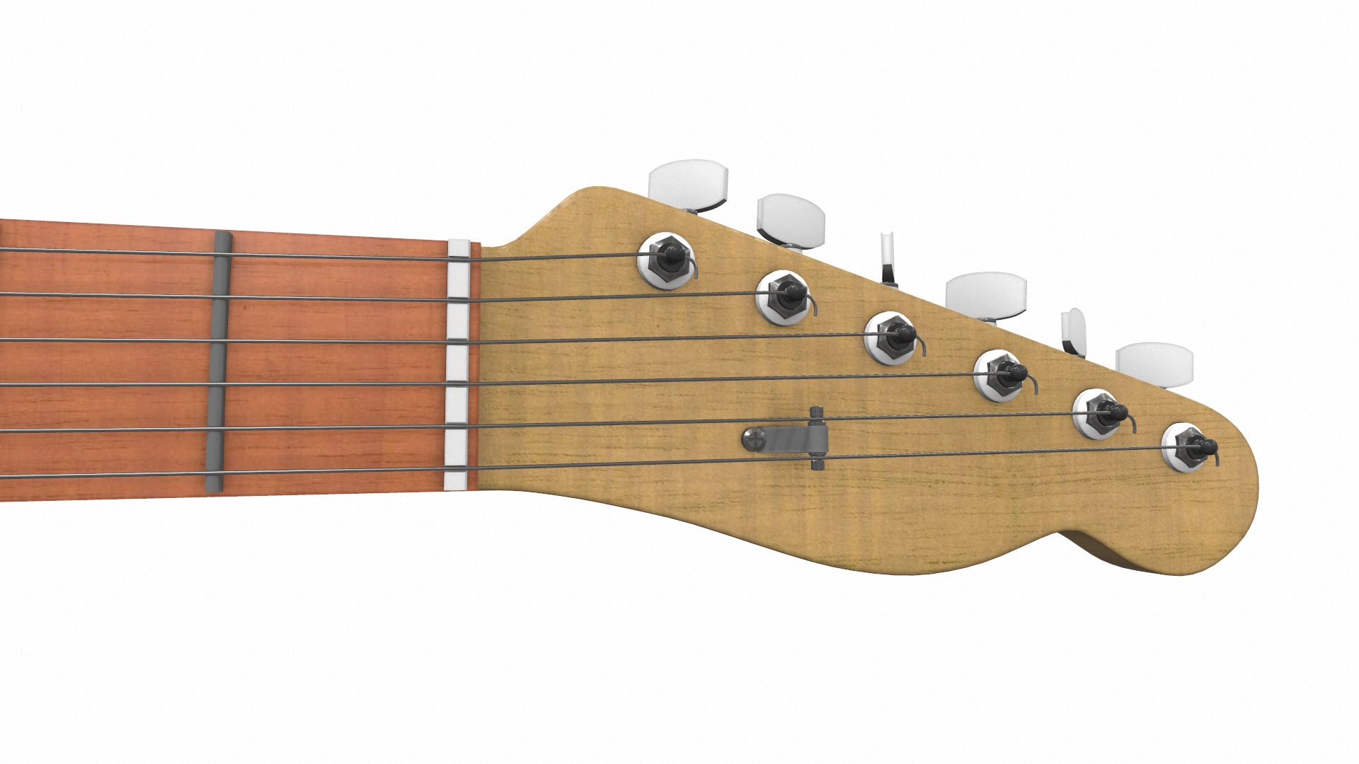 Electric bass guitar with strap and stand 3 3D model_15