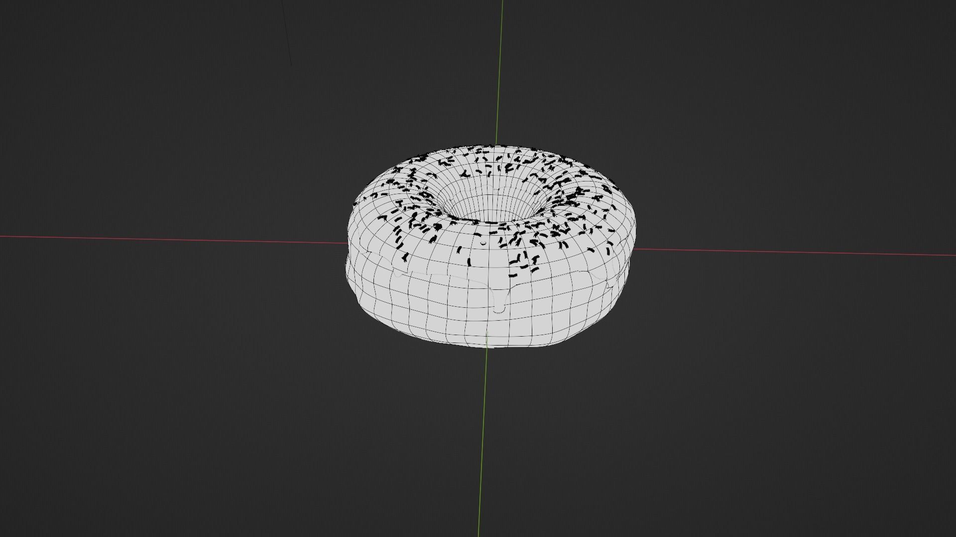 donuts donut with sprinkles Low-poly 3D model_2