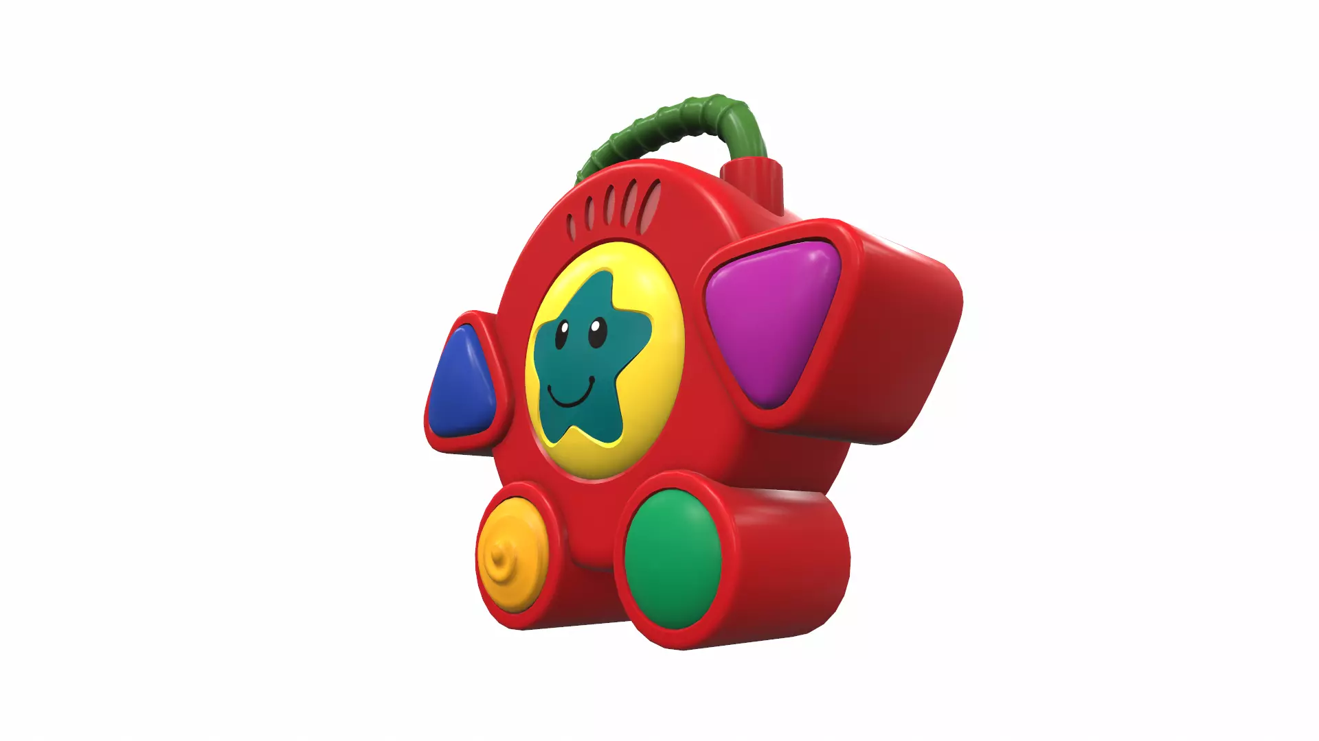 Plastic baby toy musical 3D model
